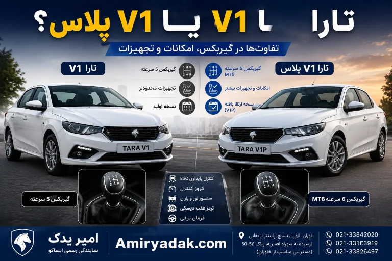 تفاوت تارا v1 و v1 پلاس